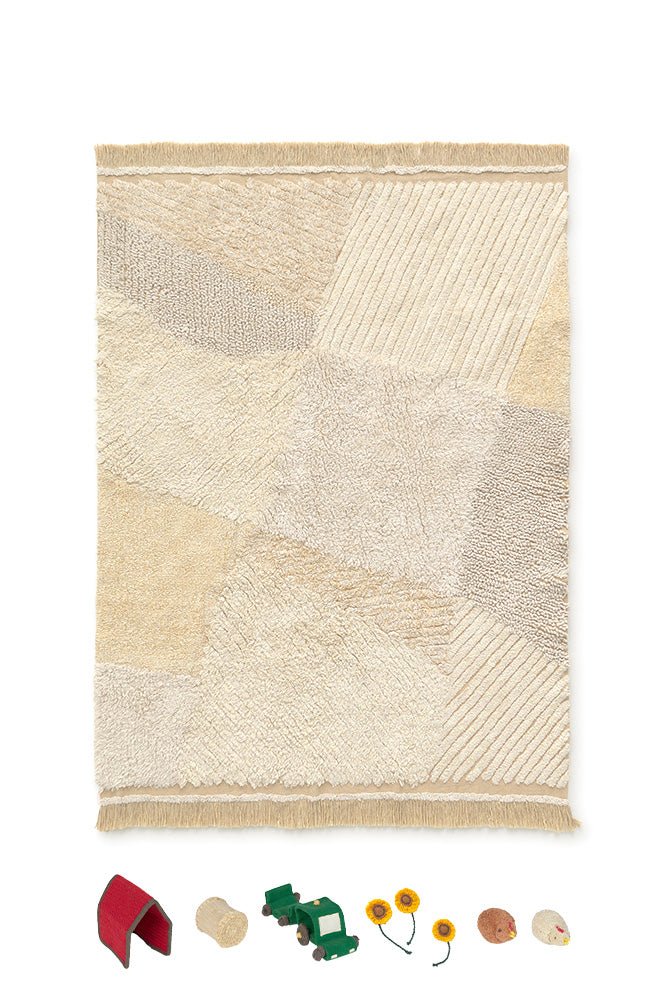LORENA CANALS - Tapis De Jeu Lavable - Farm Fields 120 x 170 Cm