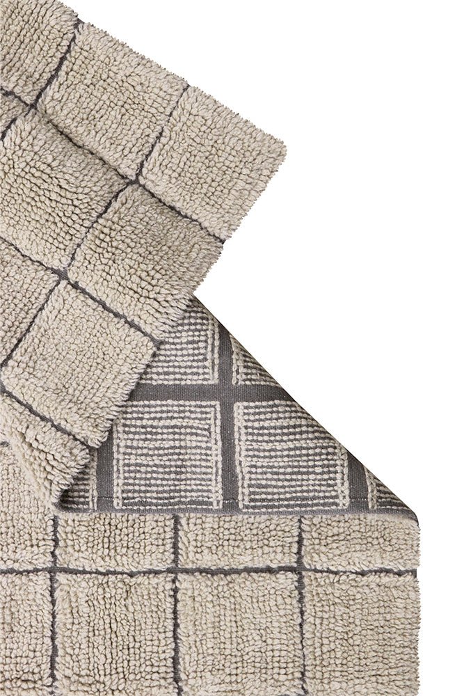 LORENA CANALS - Tapis De Passage En Laine Mosaic Grès 80 X 230 Cm