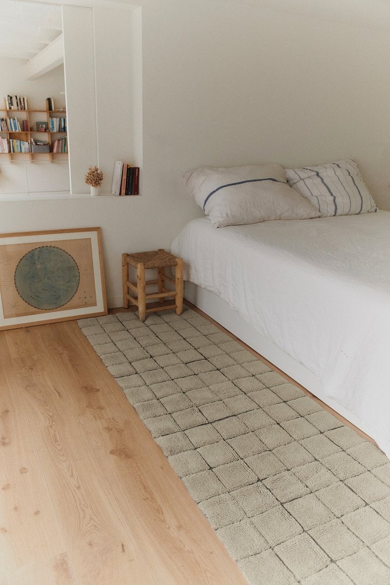 LORENA CANALS - Tapis De Passage En Laine Mosaic Grès 80 X 230 Cm