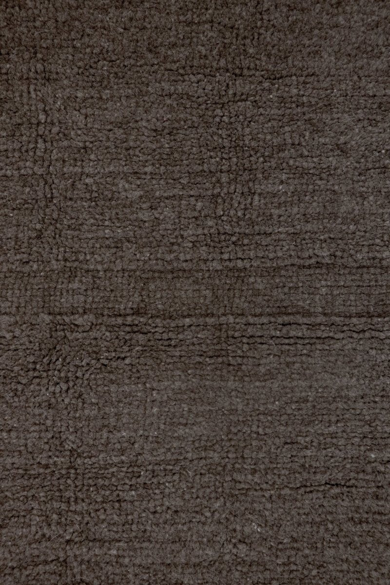 LORENA CANALS - Tapis En Laine Steppe - Mouton Marron 80 X 140 cm