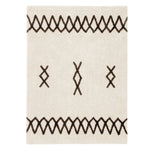 LORENA CANALS - Tapis Lavable Atlas Natural - Noir 120 X 160 cm