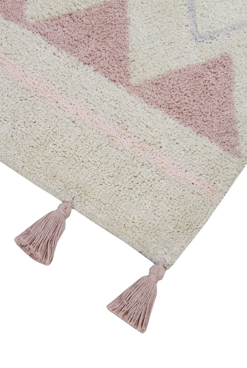 LORENA CANALS - Tapis Lavable Azteca Naturel - Vintage Nude Petit 120 X 160 cm