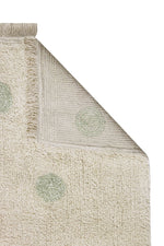 LORENA CANALS - Tapis Lavable Hippy Dots Naturel - Olive 120 X 160 Cm