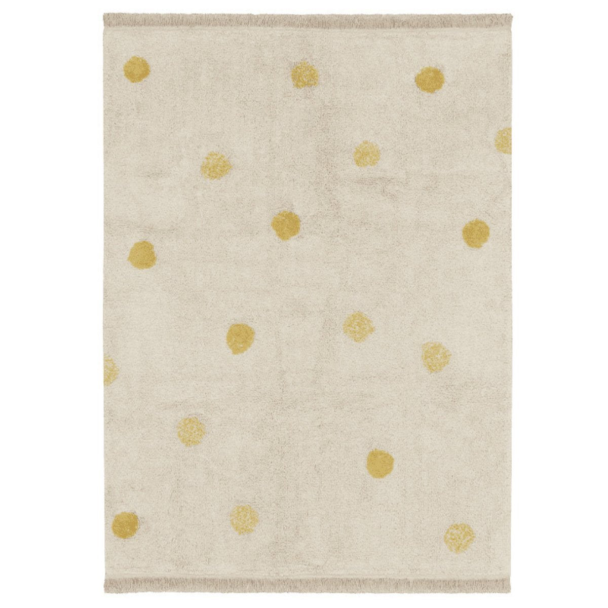 LORENA CANALS - Tapis Lavable Hippy Pois Naturel - Miel 120 X 160 Cm