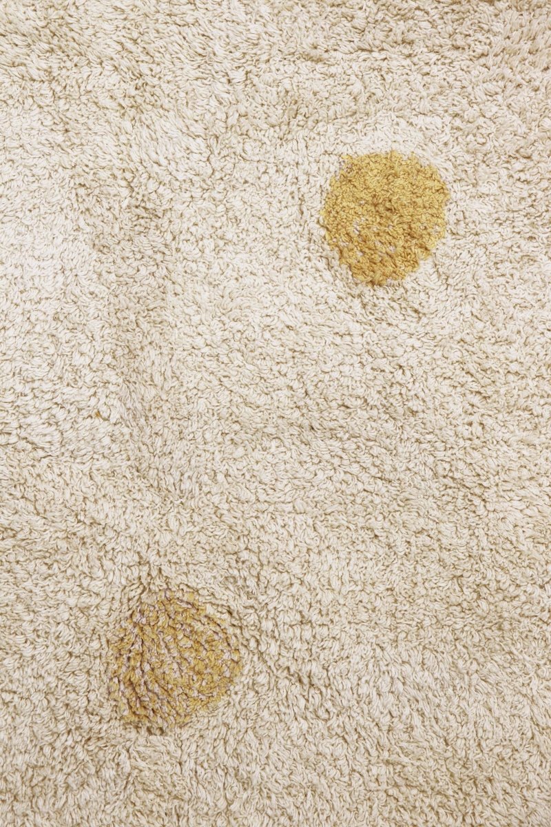 LORENA CANALS - Tapis Lavable Hippy Pois Naturel - Miel 120 X 160 Cm