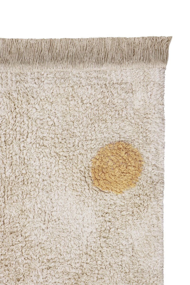 LORENA CANALS - Tapis Lavable Hippy Pois Naturel - Miel 120 X 160 Cm