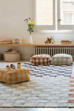 LORENA CANALS - Tapis Lavable "Kitchen Tiles" Bleu Sauge 140 x 200 cm