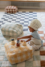 LORENA CANALS - Tapis Lavable "Kitchen Tiles" Bleu Sauge 140 x 200 cm