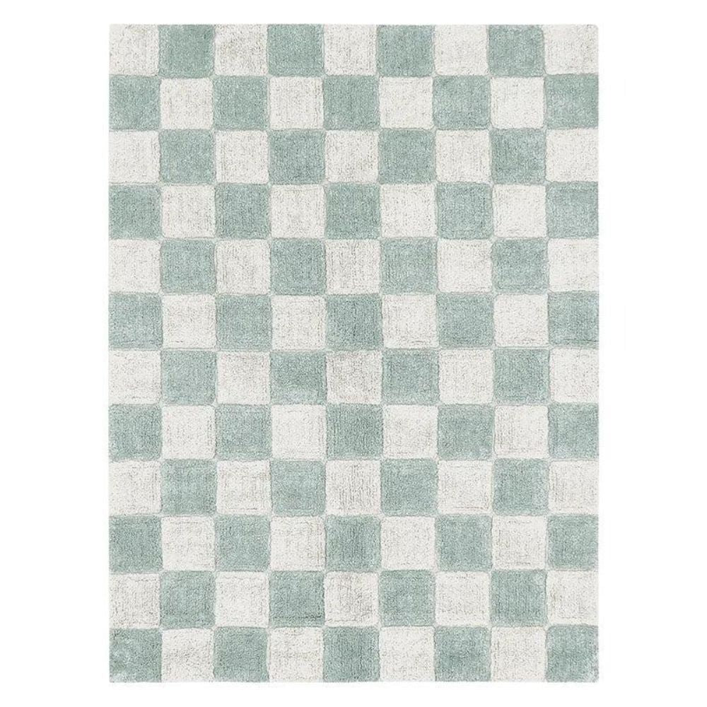 LORENA CANALS - Tapis Lavable "Kitchen Tiles" Bleu Sauge 90 x 130 cm