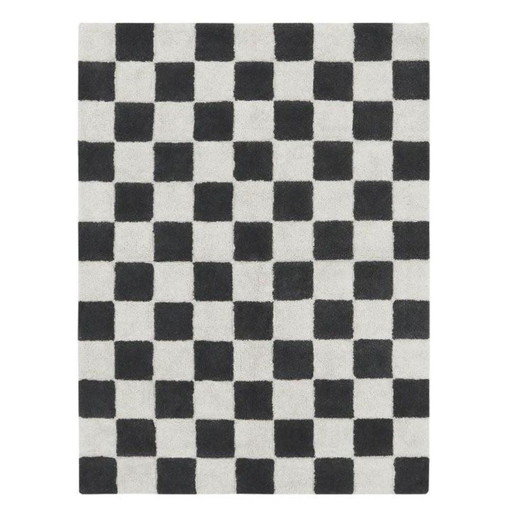 LORENA CANALS - Tapis Lavable "Kitchen Tiles" Gris Foncé 140 x 200 cm