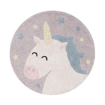 LORENA CANALS - Tapis Lavable Licorne Ø 100 Cm