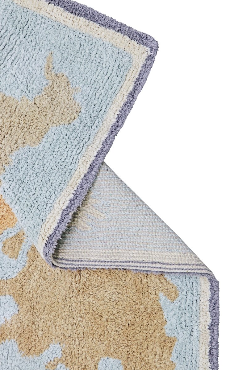 LORENA CANALS - Tapis Lavable Mini Worldmap 70 x 100 cm