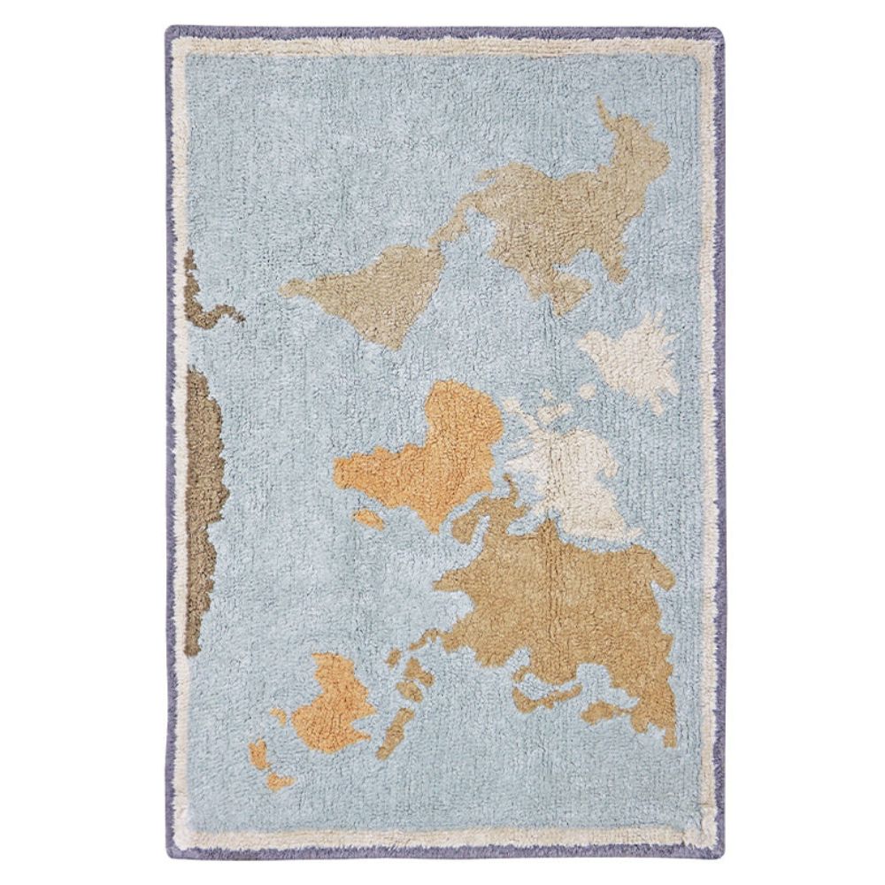 LORENA CANALS - Tapis Lavable Mini Worldmap 70 x 100 cm