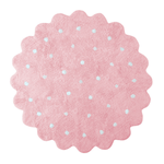 LORENA CANALS - Tapis Lavable Petit Biscuit Rose 140 x 140 Cm