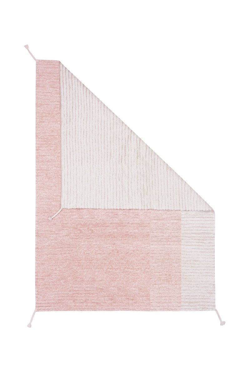 LORENA CANALS - Tapis Lavable Réversible Gelato Rose 120 X 160 Cm