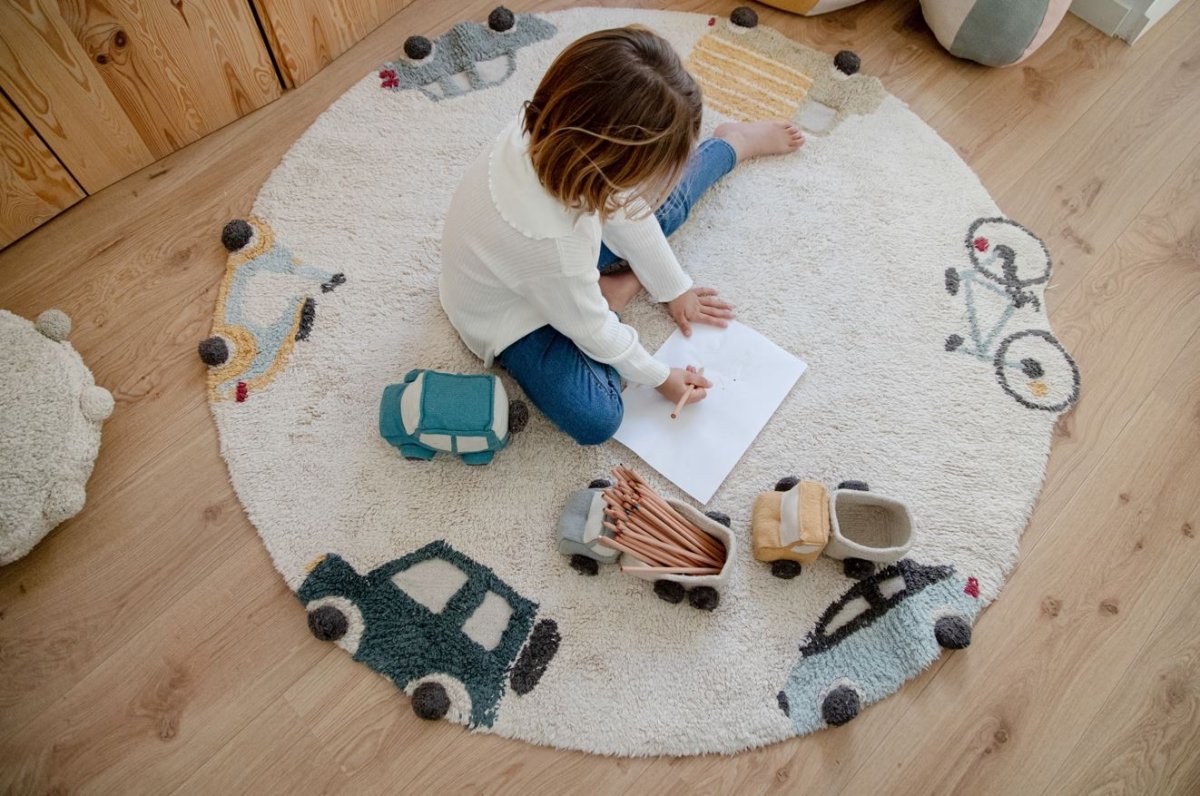 LORENA CANALS - Tapis Lavable Roues Ø 140 Cm