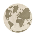 LORENA CANALS - Tapis Lavable Rugcycled Carte Du Monde Ø 120 Cm