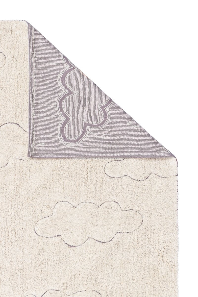 LORENA CANALS - Tapis Lavable "rugcycled" Nuages 90 X 130 cm