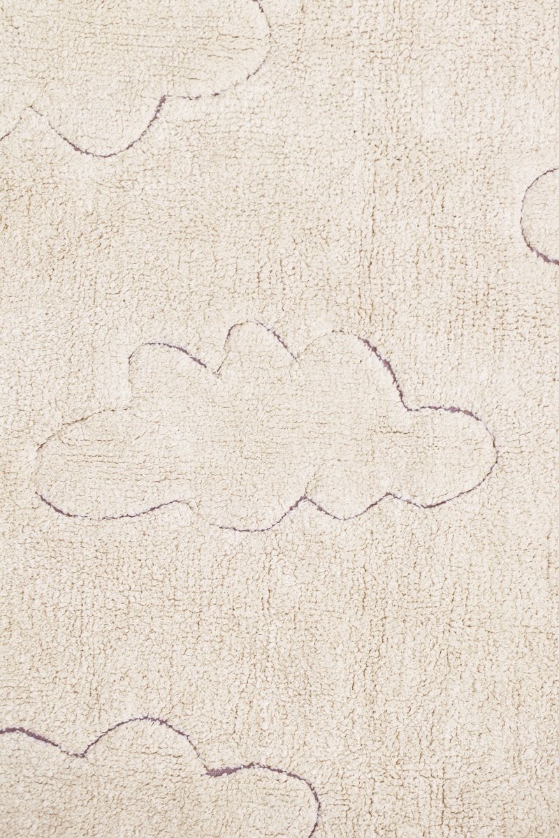 LORENA CANALS - Tapis Lavable "rugcycled" Nuages 90 X 130 cm
