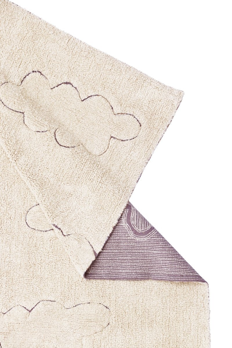 LORENA CANALS - Tapis Lavable "rugcycled" Nuages 90 X 130 cm