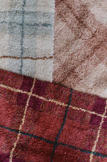 LORENA CANALS - Tapis Lavable Tartan - Rose 90 X 120 Cm