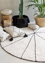 LORENA CANALS - Tapis Lavable Trace Beige 160 x 160 Cm