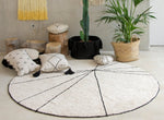 LORENA CANALS - Tapis Lavable Trace Beige 160 x 160 Cm
