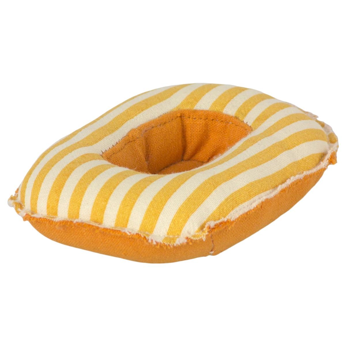 MAILEG - Bateau Pneumatique, Petite Souris - Jaune Rayé