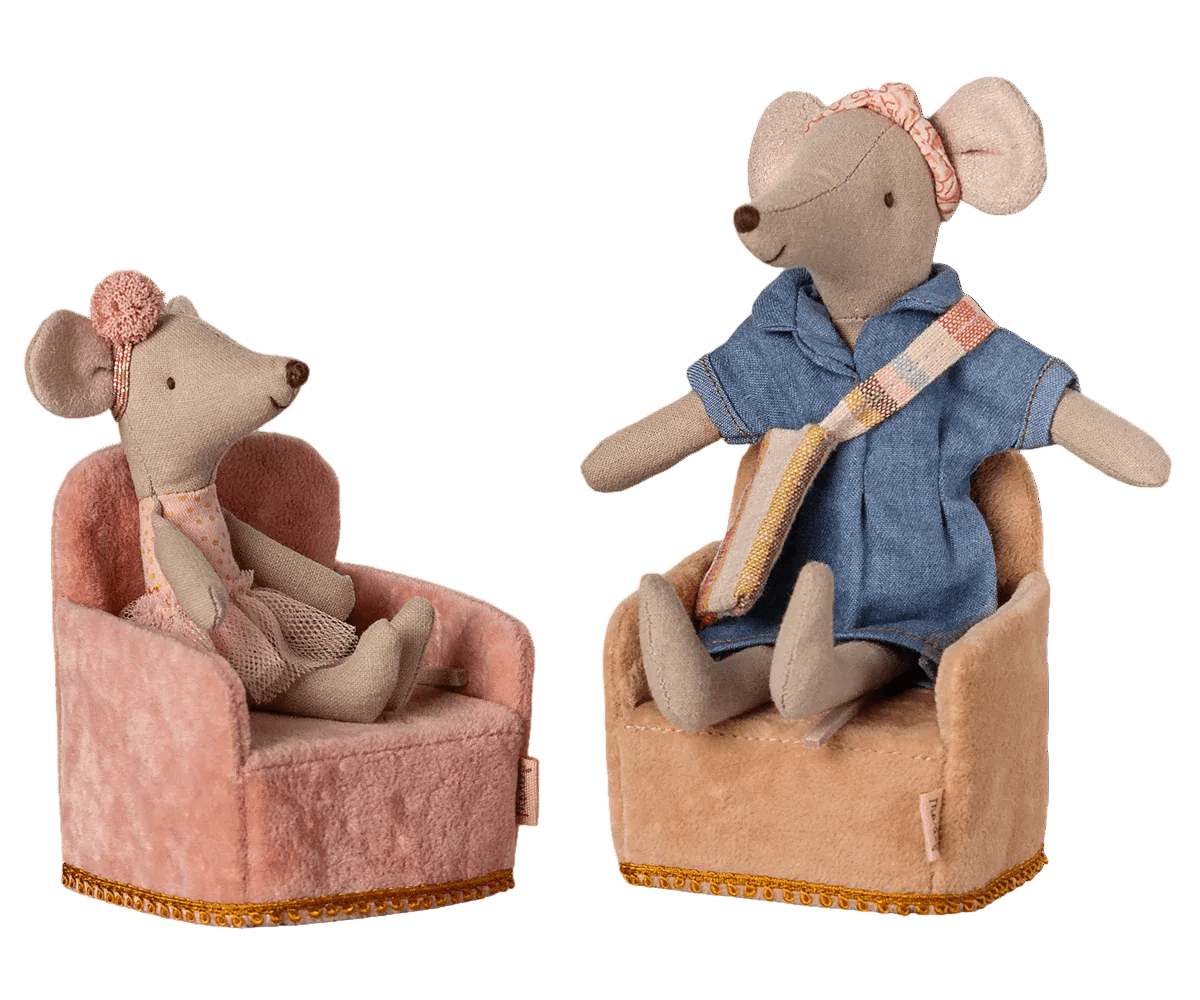 MAILEG - Chaise Pliante Souris Poudre