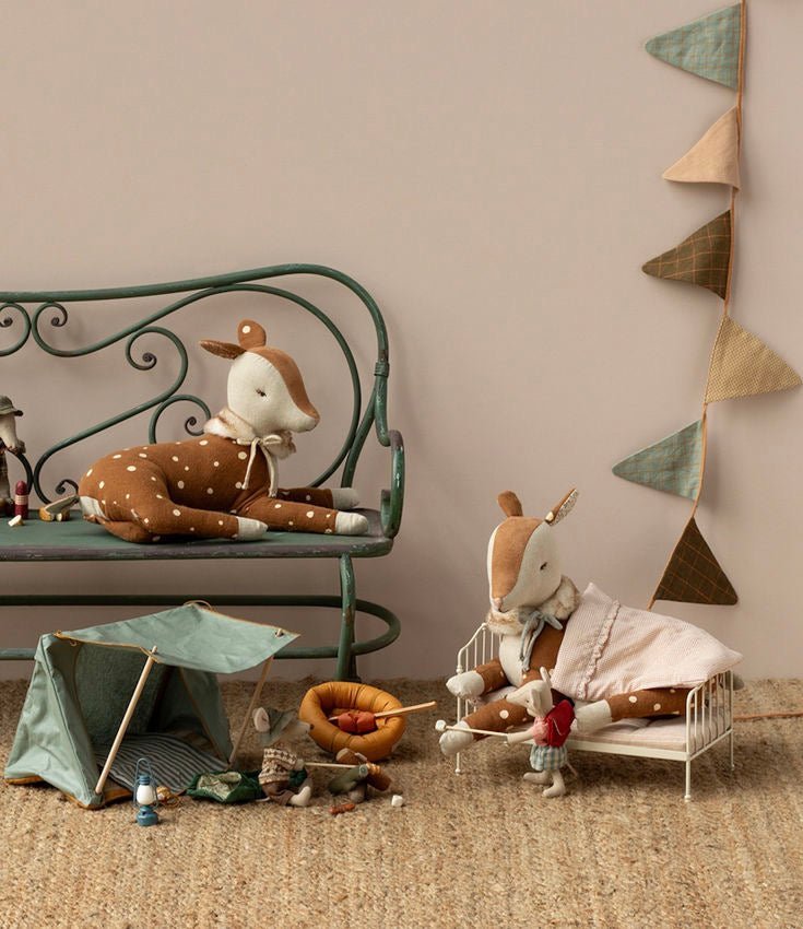 MAILEG - Cosy Bambi Peluche - Menthe