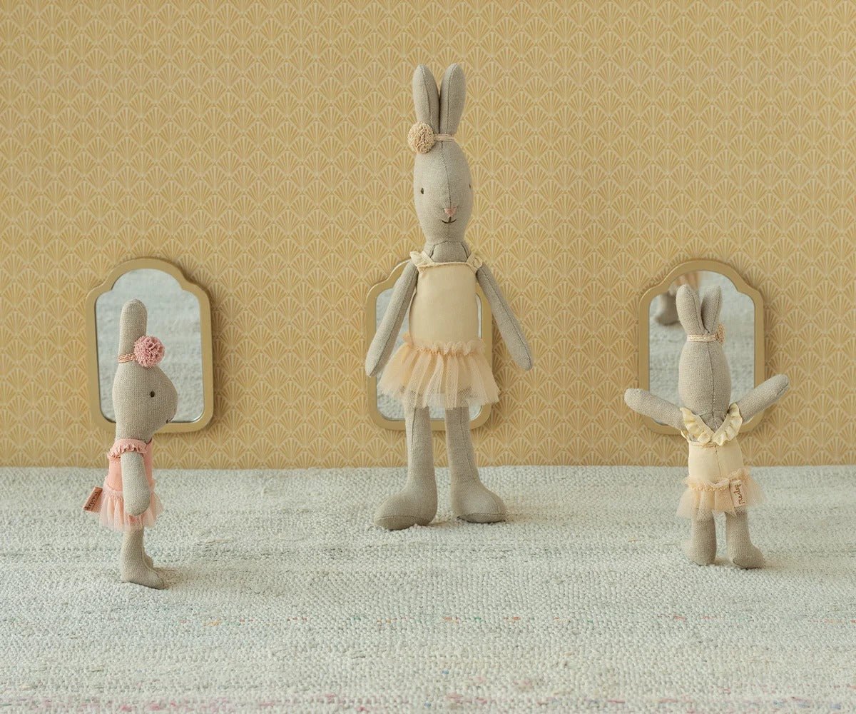 MAILEG - Lapin, Taille 1 Classique, Combinaison & Jupe De Ballet - Crème