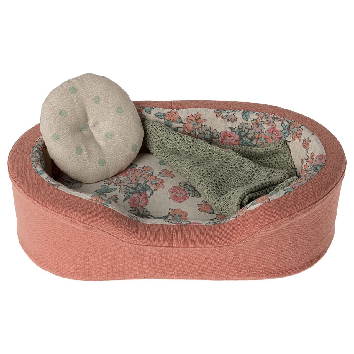 MAILEG - Panier Douillet, Small - Corail