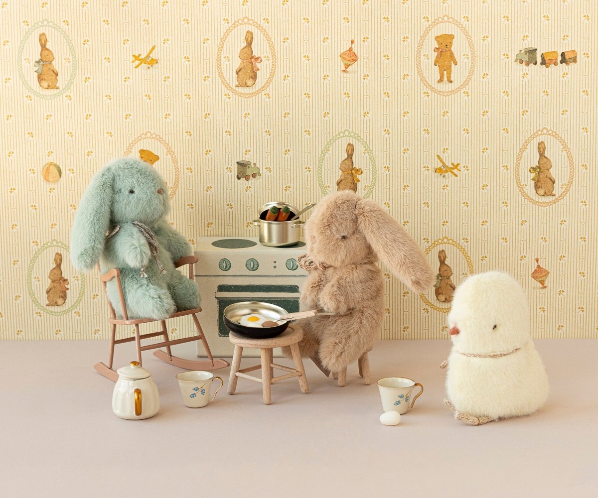 MAILEG - Peluche Lapin Bunny, Mini - Crème Pêche