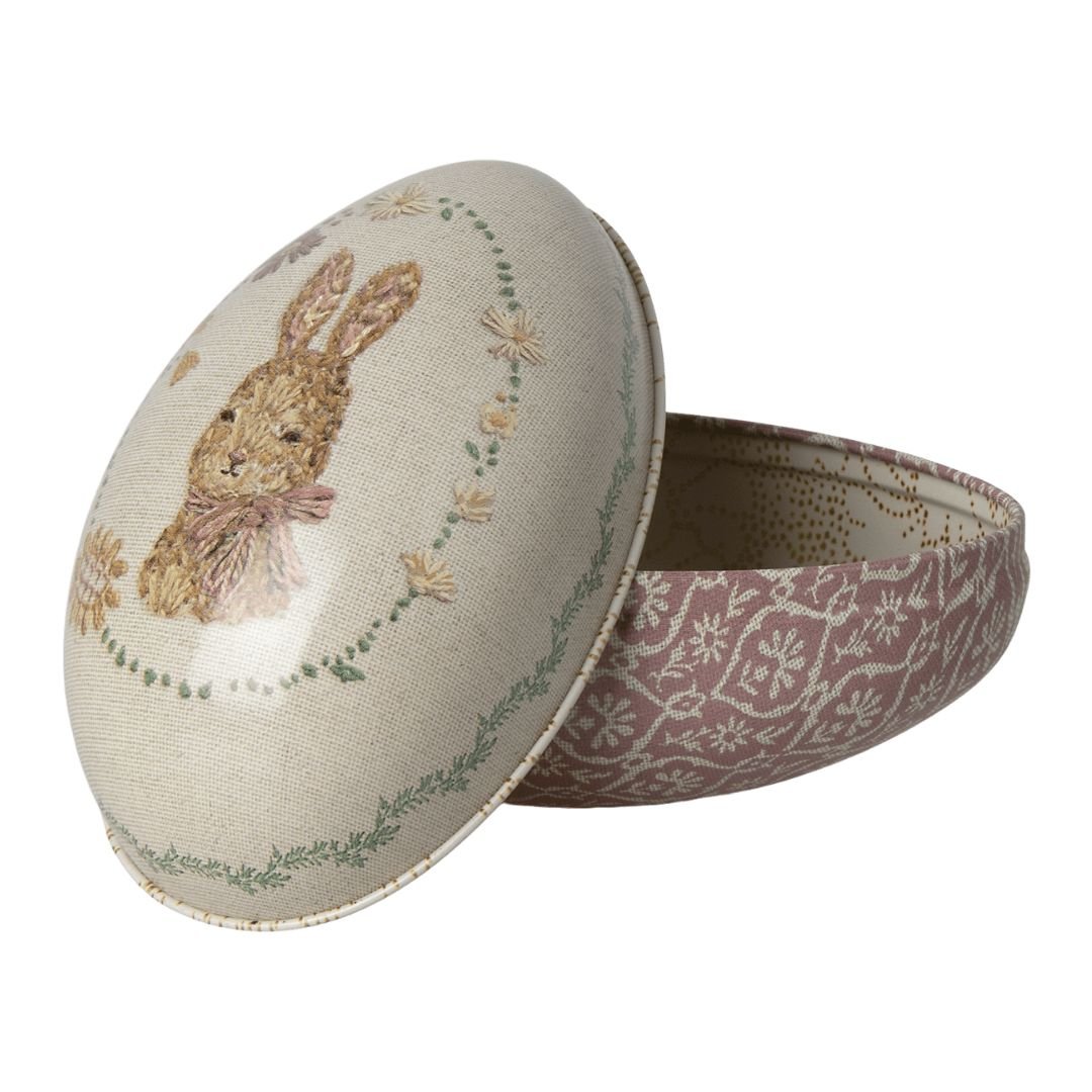 MAILEG - Peluche Lapin, Mini - Poudre Avec Œuf De Pâques Petit Taille