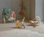 MAILEG - Peluche Lapin, Moyen - Pêche Crème