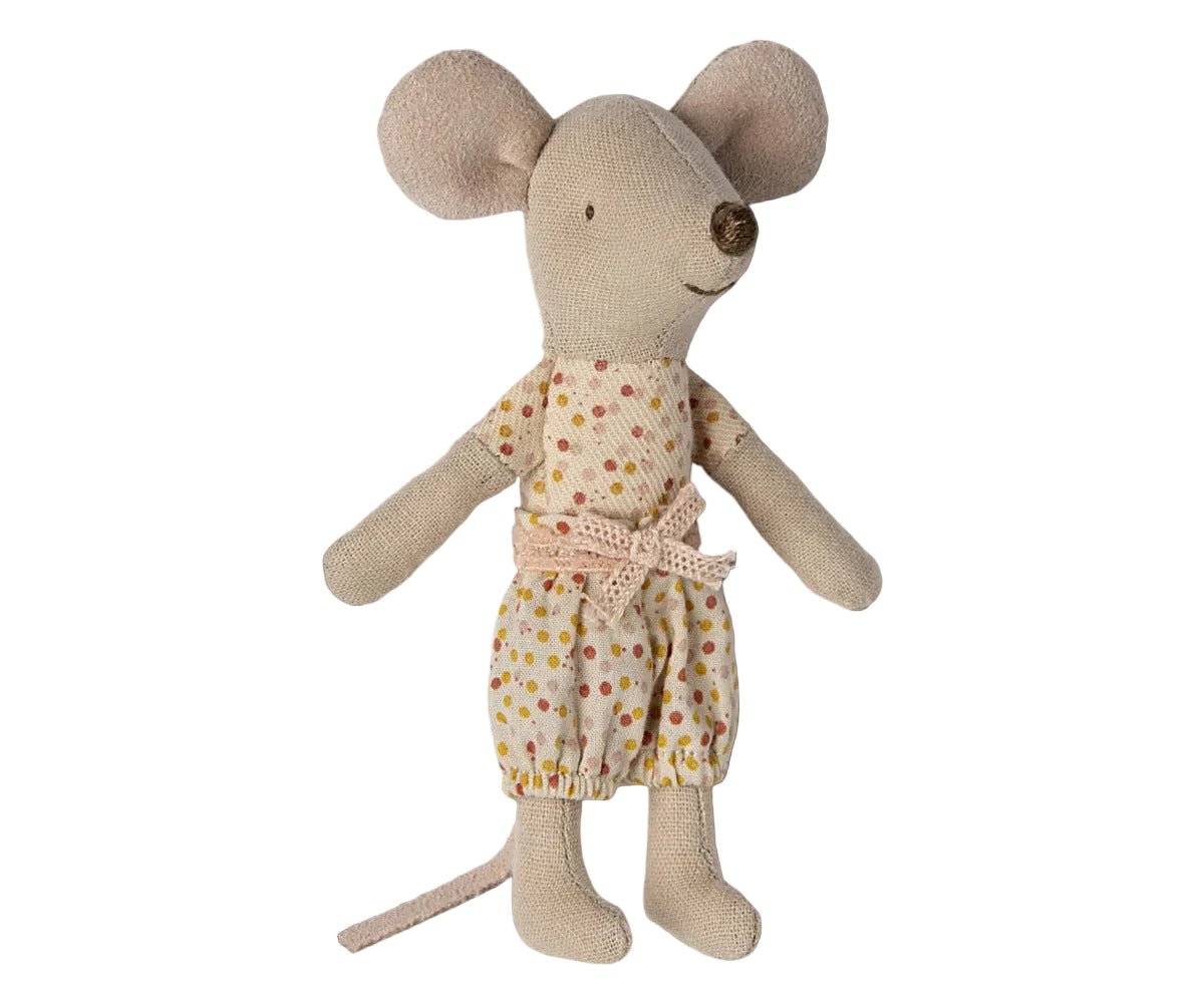 MAILEG - Souris Petite Sœur Dans Sa Boîte Assortie
