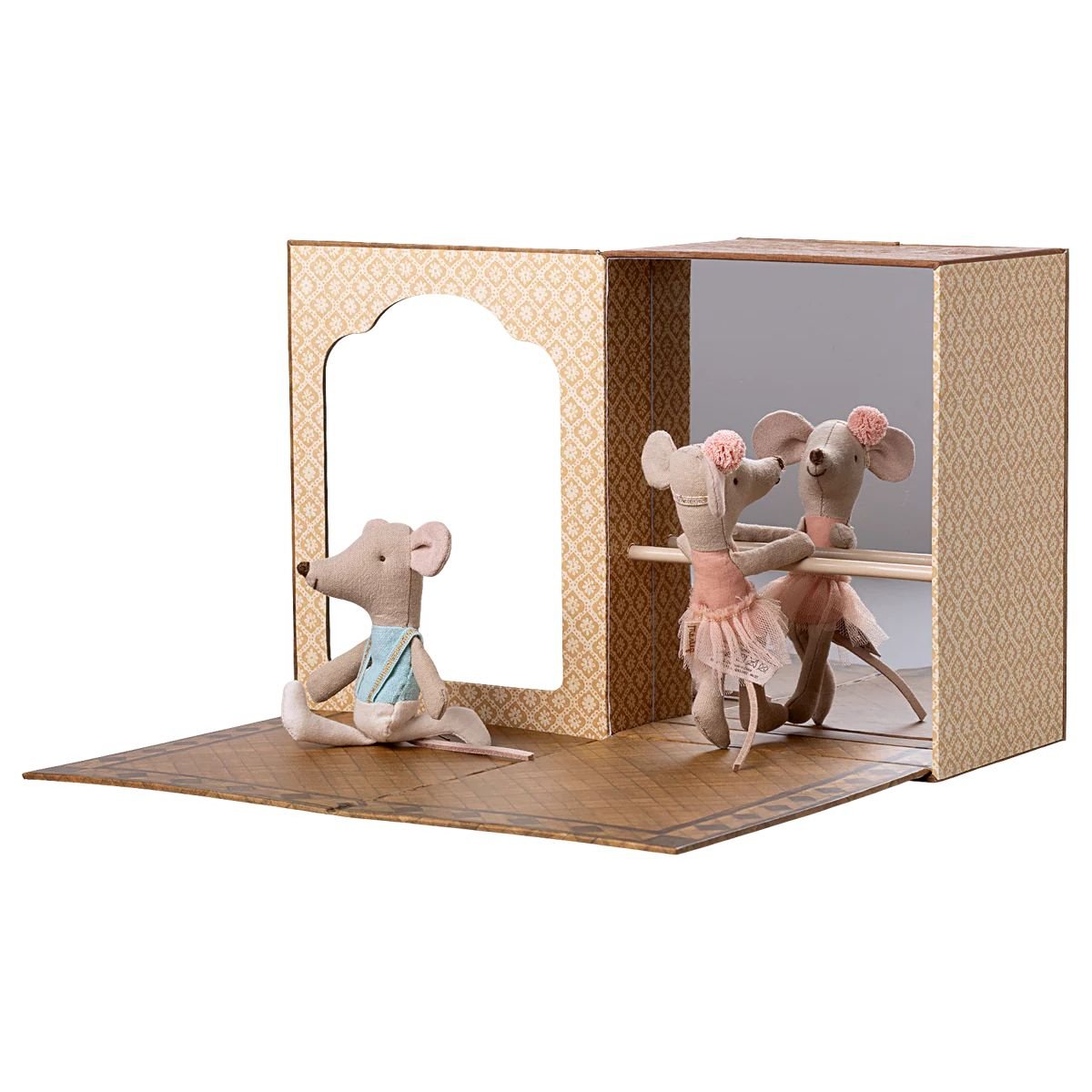 MAILEG - Studio De Danse Maileg Avec Petite Sœur Et Petit Frère Souris