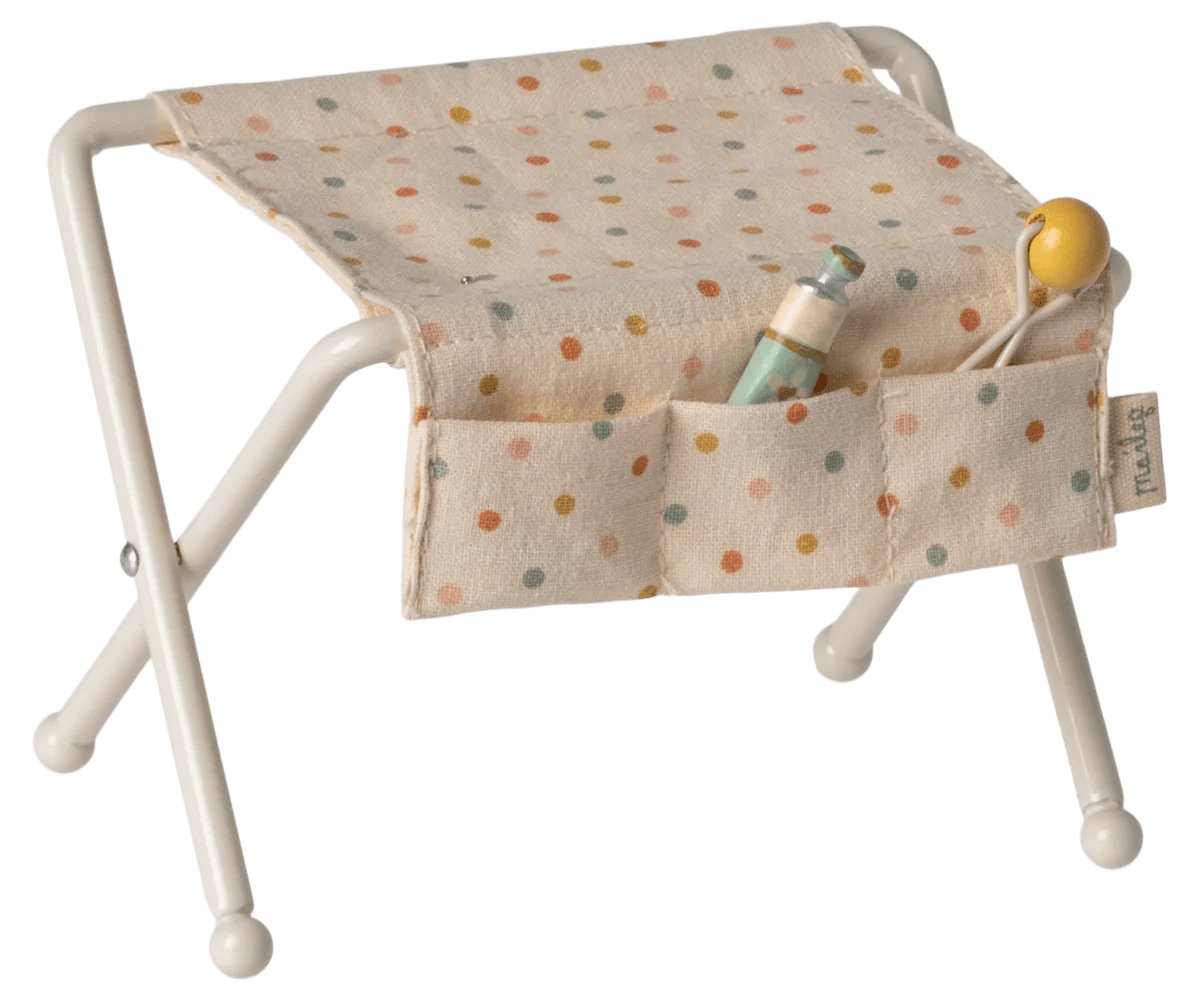 MAILEG - Table à langer, Bébé souris - Blanc cassé