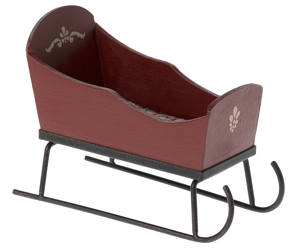 MAILEG - Traineau, Mini, Pour Souris Maileg - Rouge