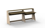 MATHY BY BOLS - Petit Bureau Avec Une Colonne Étagère ASYMETRY