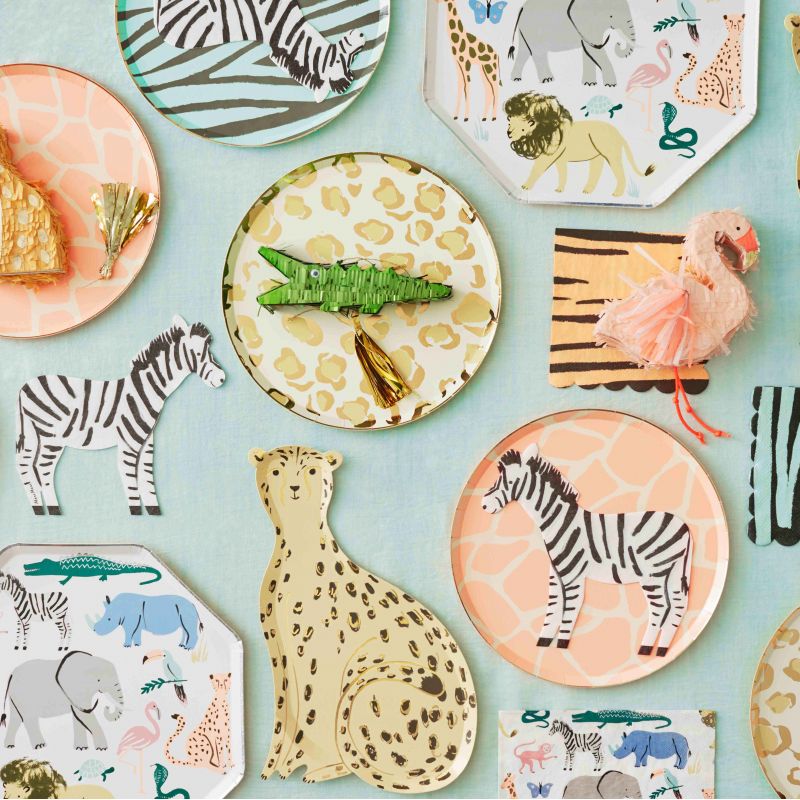 MERI MERI - 20 Grandes Serviettes Animaux Safari