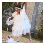 MERI MERI - Déguisement D'Ange En Tulle Avec Couronne