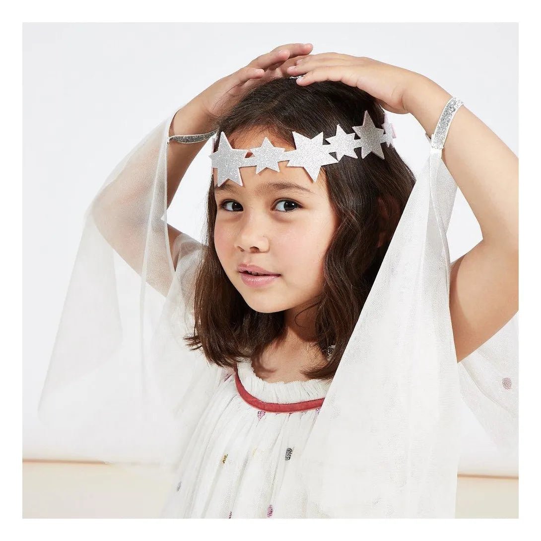 MERI MERI - Déguisement D'Ange En Tulle Avec Couronne