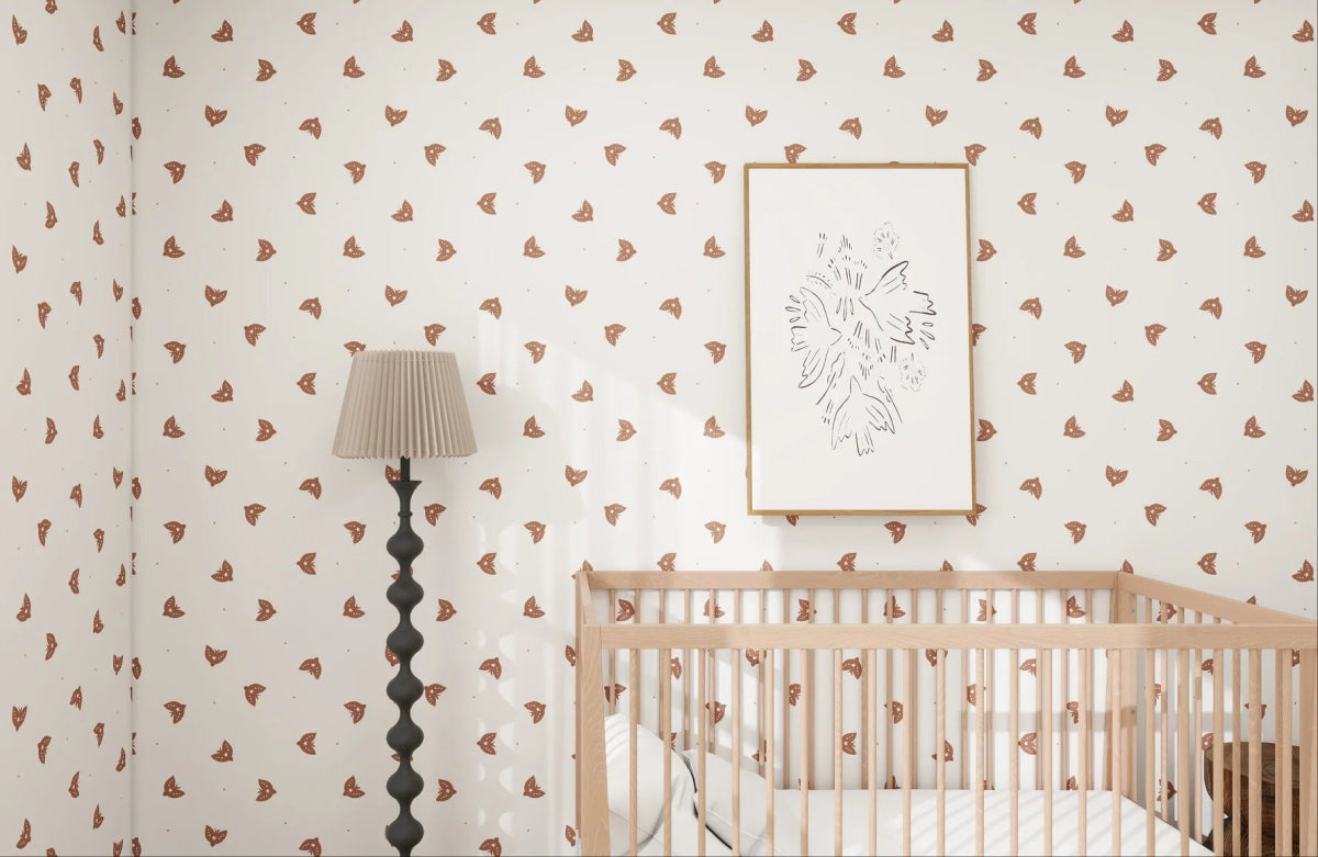 MUNKS & ME - Papier Peint Panoramique Pour Enfants - Flutter Sky Moka