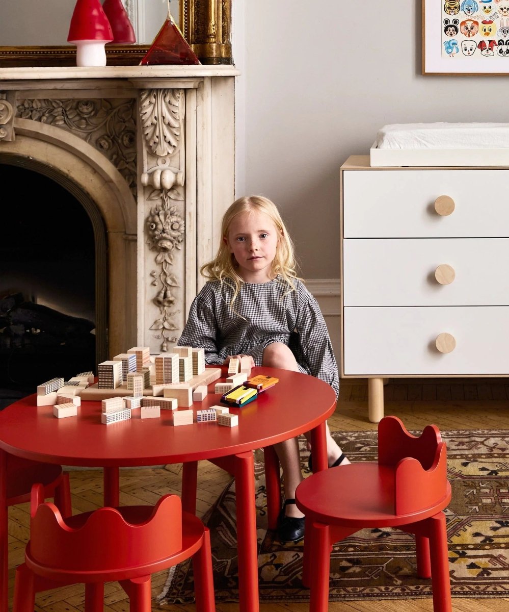 OEUF NYC - Chaises Moss - Set de 2 | Rouge Tomate
