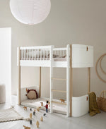 OLIVER FURNITURE - 041467 - Kit De Conversion Mini+, Lit Junior - En Lit Mezzanine Mi - haut, Blanc/chêne