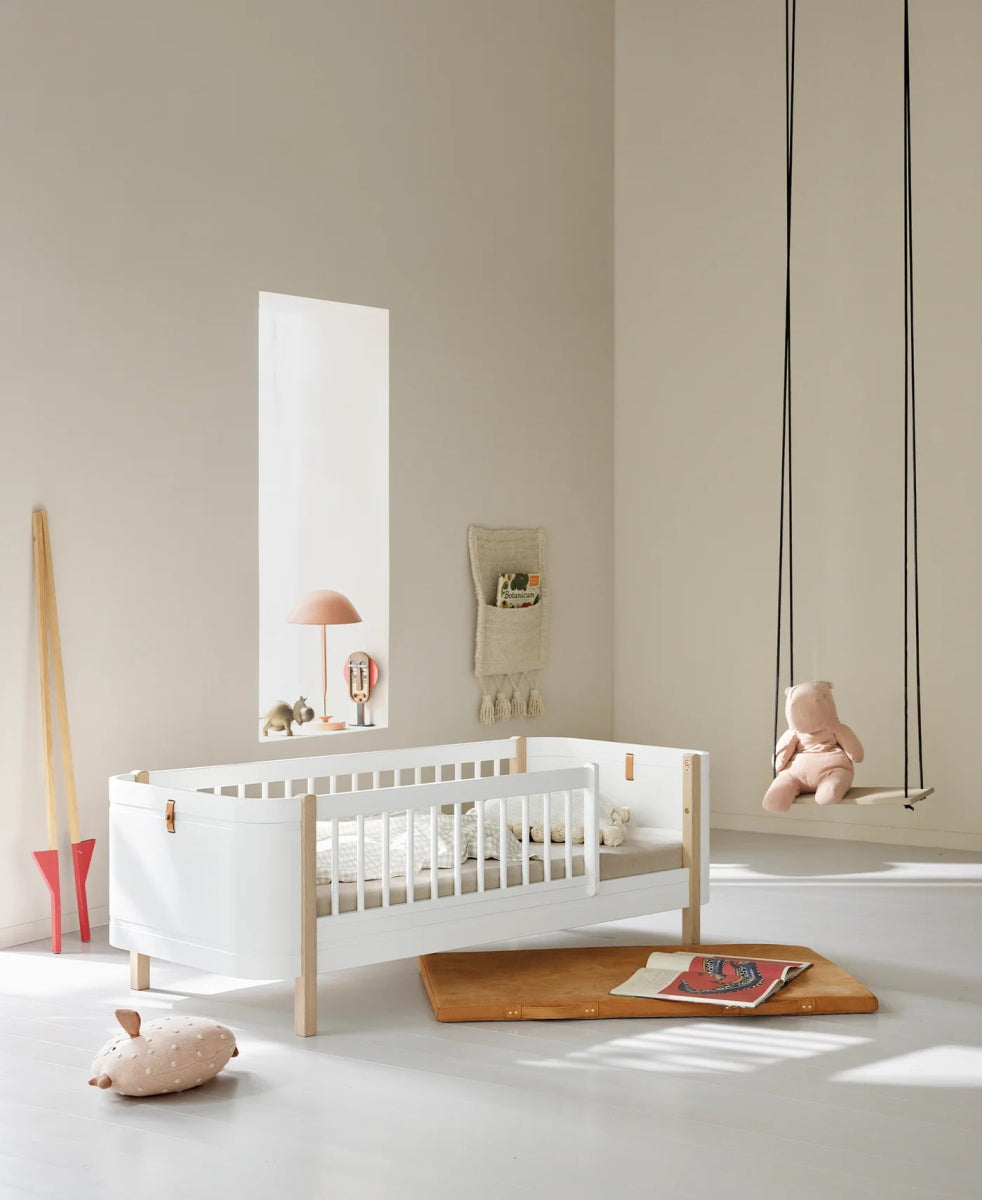 OLIVER FURNITURE - 041477 - Kit De Conversion Mini+, 2 Lits Junior - En Lit Superposé Mi - haut, Blanc/chêne