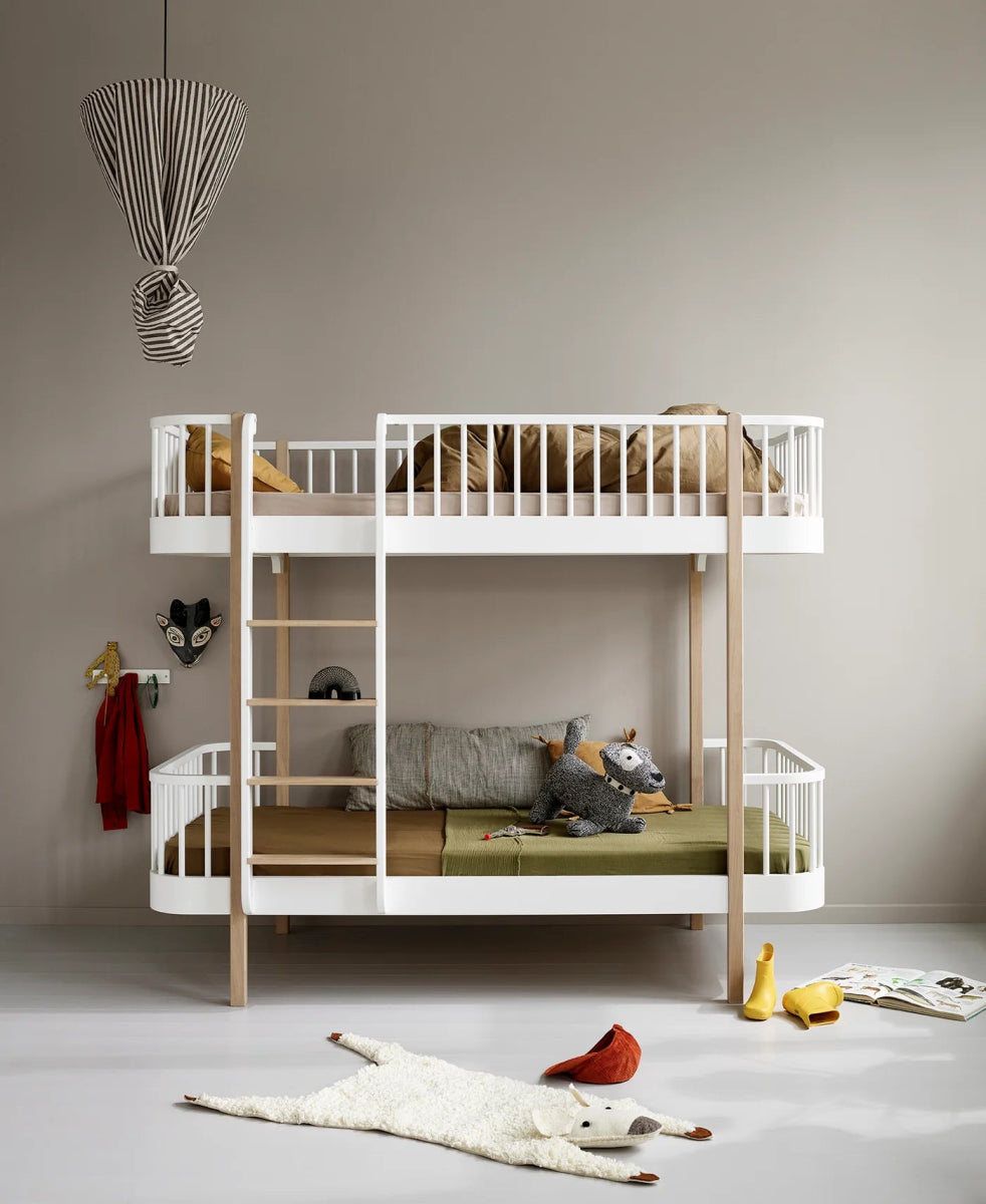 OLIVER FURNITURE - 041563 - Kit De Conversion Original, Lit Superposé - En 2 Lits, Blanc/chêne