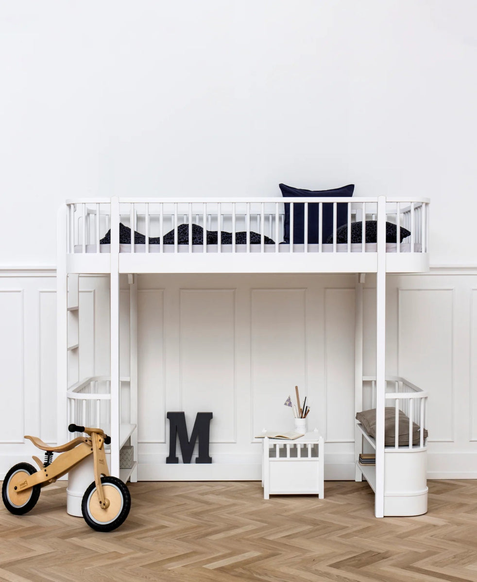 OLIVER FURNITURE - 041723 - Kit De Conversion Original, Lit Mezzanine Haut - En Lit Superposé, Blanc