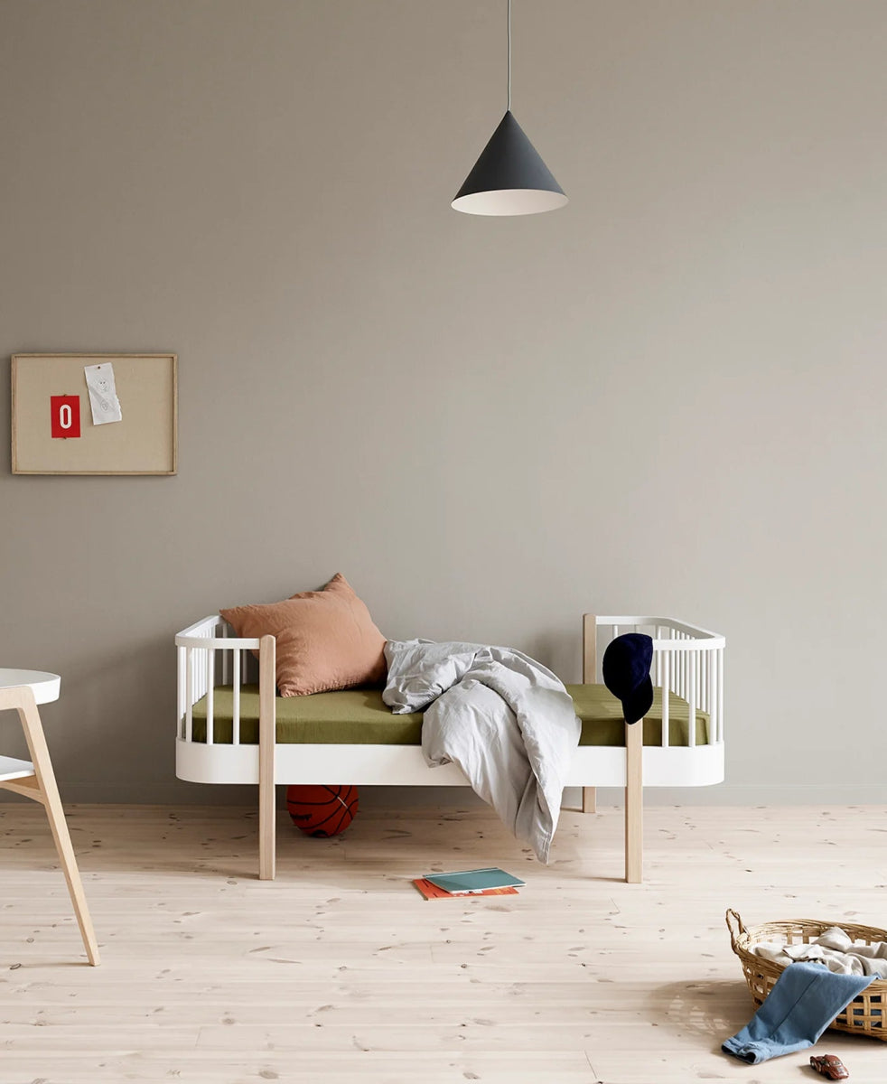 OLIVER FURNITURE - 041729 - Kit De Conversion Original, Lit Junior - En Lit Junior Banquette, Blanc/chêne